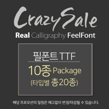 설치폰트 10종 묶음 (총20타입) ...
