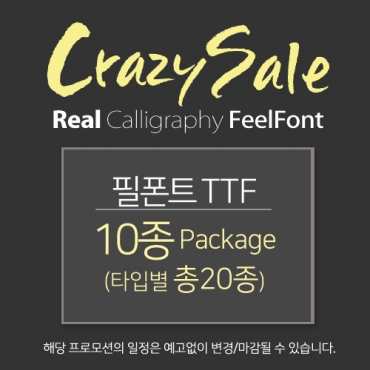 설치폰트 10종 묶음 (총20타입) ...