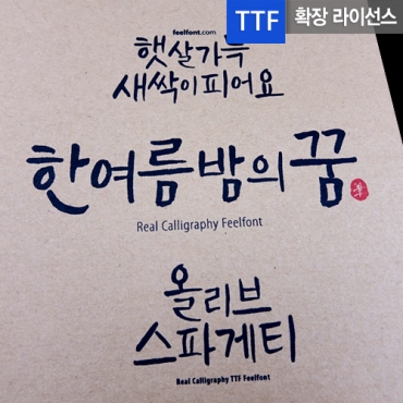 필새싹 확장 TTF 입니다.